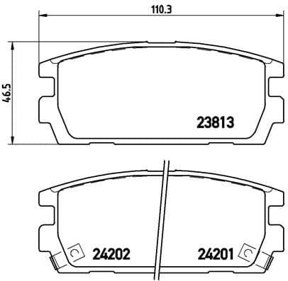 Brake Pad Set, disc brake PRIME LINE P30021