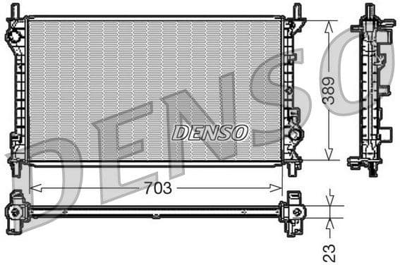 Radiator, engine cooling DRM10108