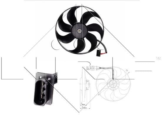 Fan, engine cooling 47204 - image 2