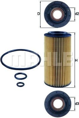 Filter oil OX179D