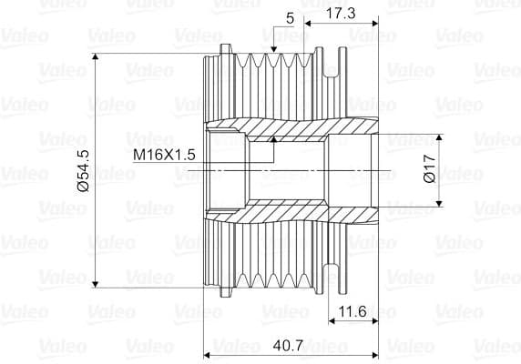 Alternator Freewheel Clutch VALEO NEW SPARE PART 588026 - image 2