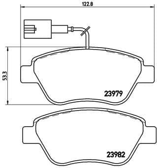 Brake Pad Set, disc brake PRIME LINE P23108
