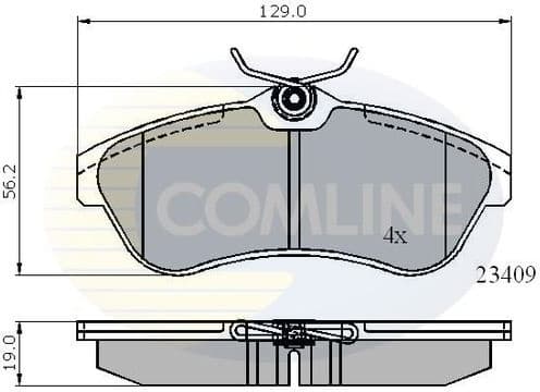 Brake pads front CBP01146