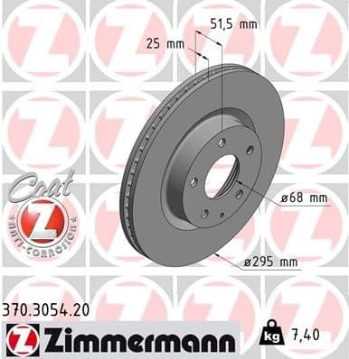 Brake Disc COAT Z 370.3054.20