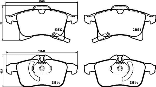 Brake Pad Set, disc brake PRIME LINE P59089