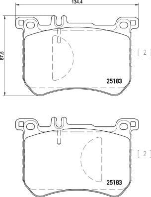 Brake Pad Set, disc brake PRIME LINE P50111