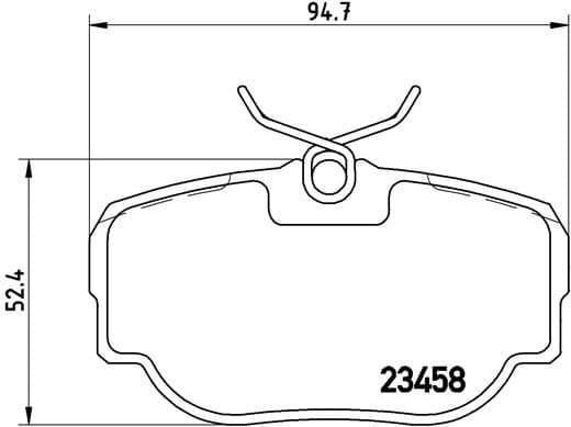 Brake Pad Set, disc brake PRIME LINE P44009