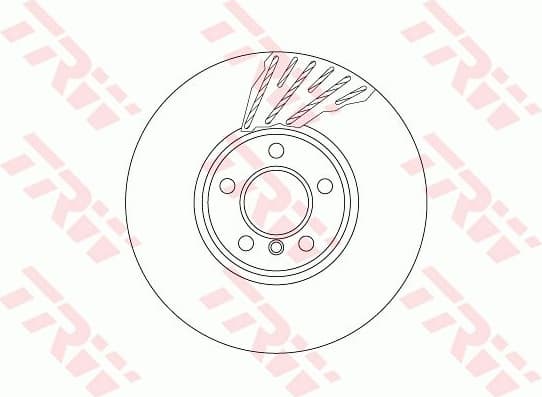 Brake Disc TRW SINGLE DF6611S - image 3