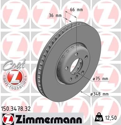 Brake Disc FORMULA F 150.3478.32