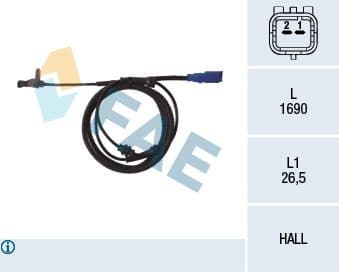 Sensor, wheel speed 78098