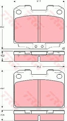 Brake Pad Set, disc brake GDB3104