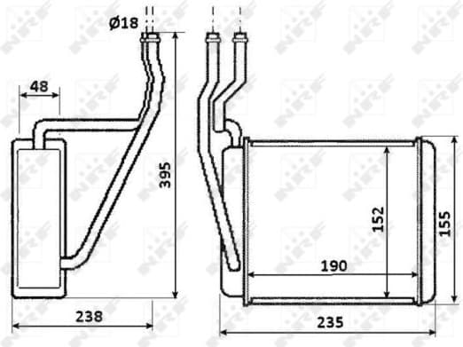 Heat Exchanger, interior heating 54231