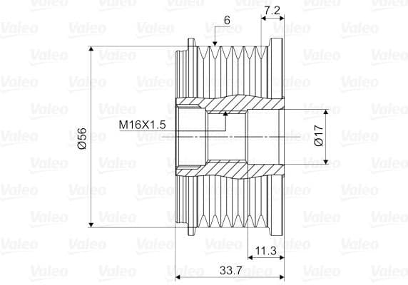 Alternator Freewheel Clutch VALEO NEW SPARE PART 588104 - image 2