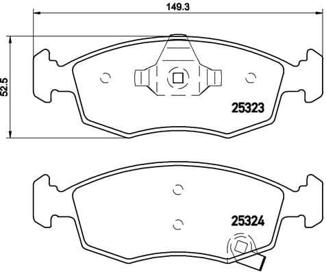 Brake Pad Set, disc brake PRIME LINE P11031