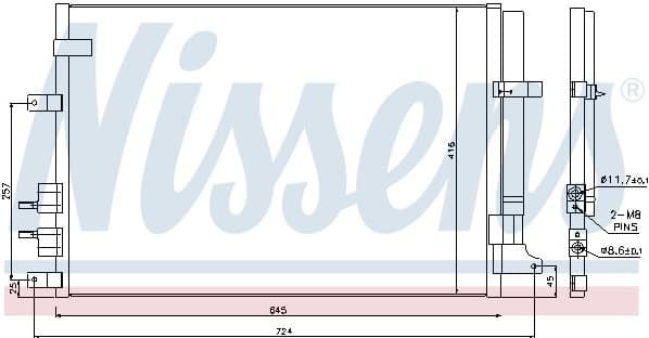 Condenser, air conditioning ** FIRST FIT ** 94871