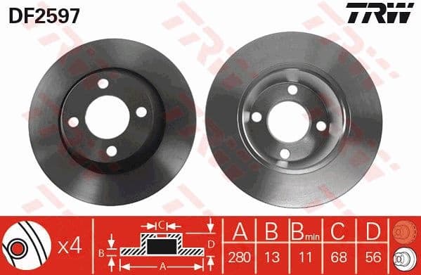 Brake Disc DF2597