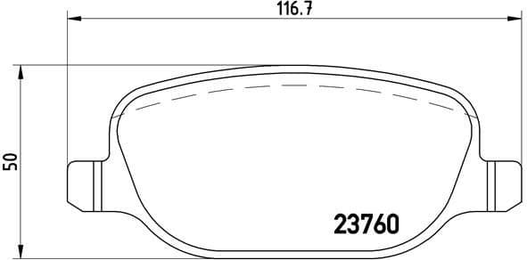 Brake Pad Set, disc brake PRIME LINE P23089