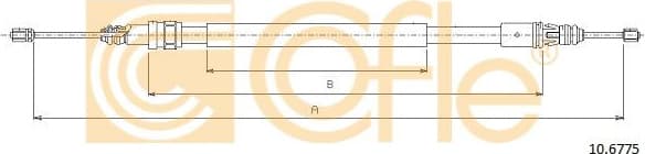 Cable Pull, parking brake 10.6775