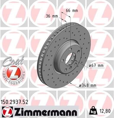 Brake Disc SPORT BRAKE DISC Z 150.2937.52