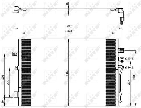 Condenser, air conditioning EASY FIT 350087