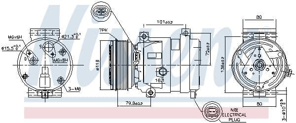 Compressor, air conditioning ** FIRST FIT ** 89267