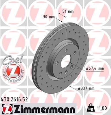 Brake Disc SPORT BRAKE DISC Z 430.2616.52