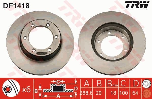 Brake Disc DF1418