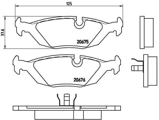 Brake Pad Set, disc brake PRIME LINE P06009