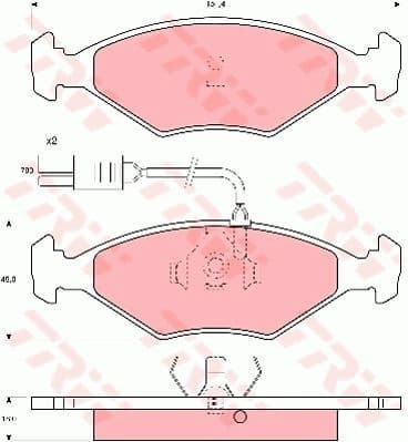 Brake Pad Set, disc brake GDB960