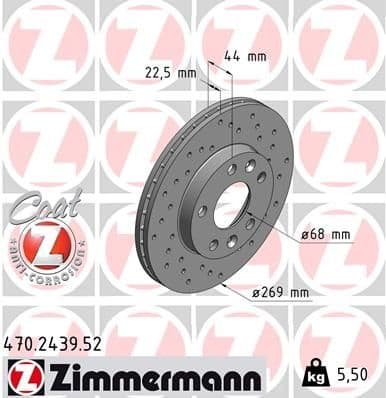 Brake Disc SPORT BRAKE DISC Z 470.2439.52