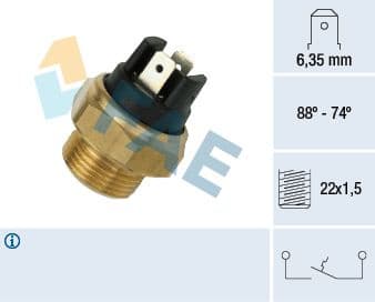 Temperature Switch, radiator fan 37420