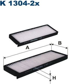 Filter, cabin air K1304-2X