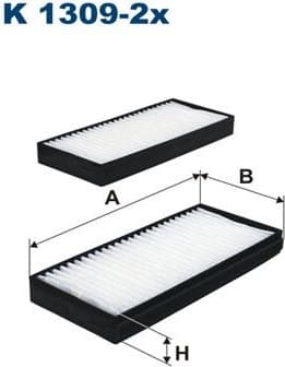 Filter, cabin air K1309-2X