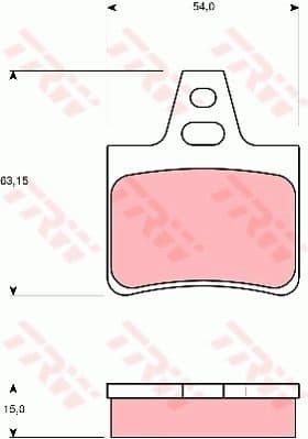 Brake Pad Set, disc brake GDB986