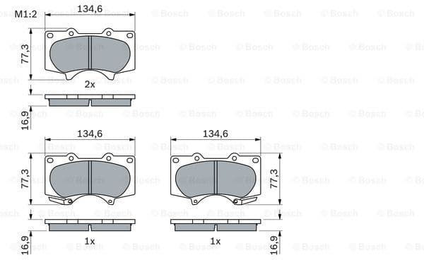 Brake Pad Set, disc brake 0986494153 - image 7