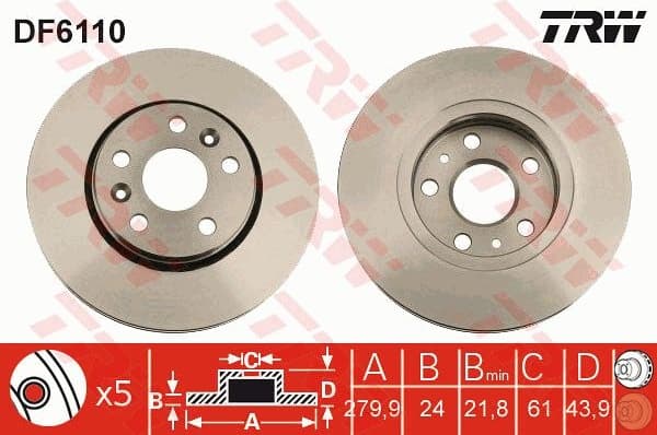 Brake Disc DF6110