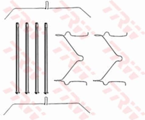 Accessory Kit, disc brake pad PFK290