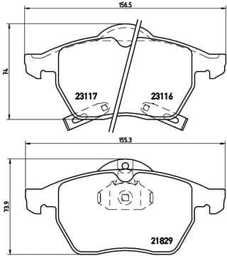 Brake Pad Set, disc brake PRIME LINE P59029