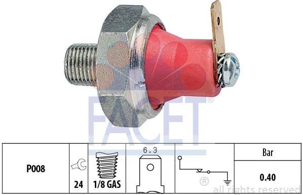 Sensor oil pressure light 7.0094 - image 2