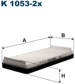 Filter, cabin air K1053-2X