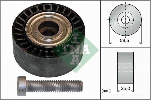 Deflection/Guide Pulley, V-ribbed belt 532043310