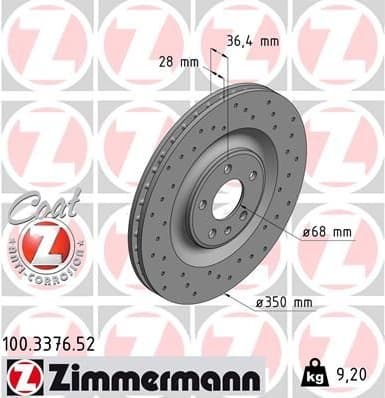 Brake Disc SPORT BRAKE DISC Z 100.3376.52