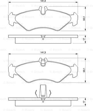 Brake Pad Set, disc brake 0986424463 - image 7