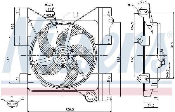 Fan, engine cooling 85316