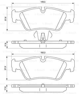 Brake Pad Set, disc brake 0986494096 - image 7