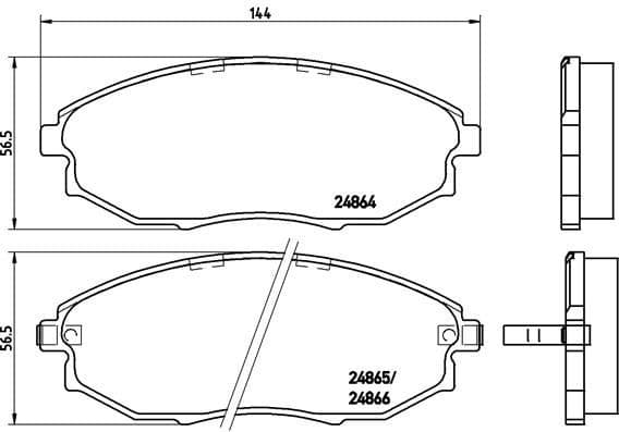 Brake Pad Set, disc brake PRIME LINE P10007