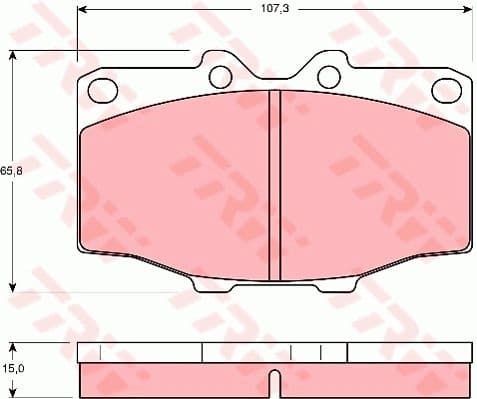 Brake Pad Set, disc brake GDB352
