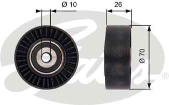 Deflection/Guide Pulley, V-ribbed belt DriveAlign™ T36393