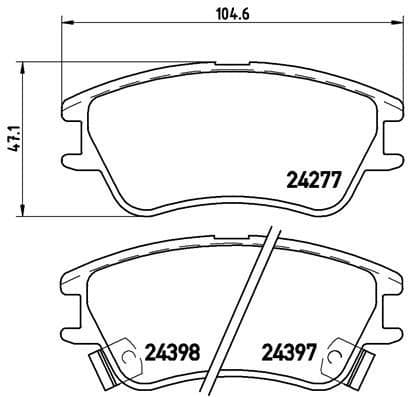 Brake Pad Set, disc brake PRIME LINE P30027