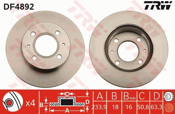 Brake Disc DF4892